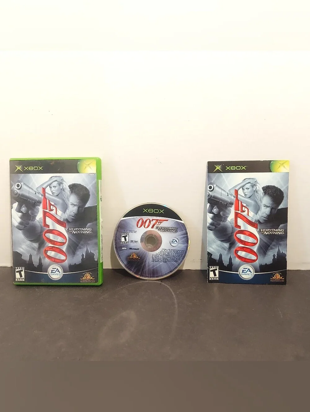 007 Everything Or Nothing  Original Xbox 2004  CIB Complete with Manual og xbox